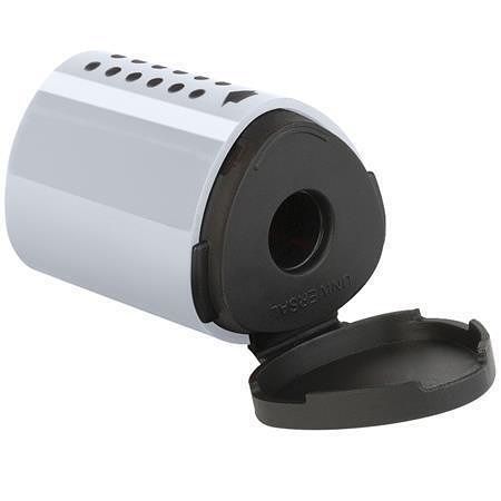 Ořezávátko "Grip 2001 mini", stříbrná, 1 otvor, se zásobníkem, FABER-CASTELL 183700