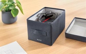 Krabice "Fabric", tmavě šedá, velikost S, LEITZ 61460089