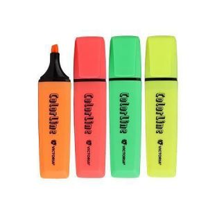 Zvýrazňovač  "ColorLine", sada, mix barev, 1-5mm, VICTORIA