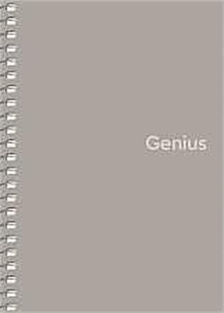 Spirálový sešit "Genius", mix motivů, čtverečkovaný, A6, 80 listů, PP desky, SHKOLYARYK A6