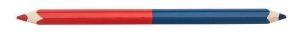 Barevná tužka, modrá-červená, oboustranná, trojhranná, silná, 12 ks/balení, ICO JBR-12