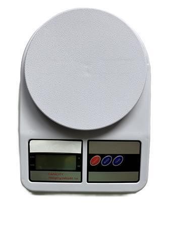 Kuchyňská váha, bílá, digitální, do 7 kg, 1605MER015