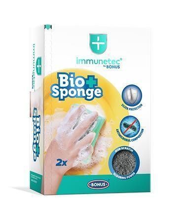 Houba na mytí nádobí "Bio Sponge Immunetec", 2 ks, BONUS B693