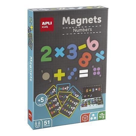 Magnetická hra "Magnets", 51 ks, čísla, APLI 19444