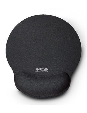 Podložka pod myš s opěrkou zápěstí "Softee", černá, gelová, URBAN FACTORY TSE15UF