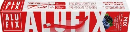 Sáčky "Zip Fix", se zavíráním, mix, ALUFIX