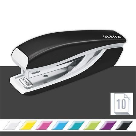 Sešívačka "Nexxt Wow 5528", černá, mini, No.10, 10 listů, kov, LEITZ