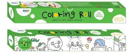 Omalovánky v roli, Lesní zvířátka, samolepicí, 31 x 355 cm, STICK N 29003