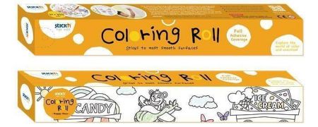 Omalovánky v roli, Šťastná hodinka, samolepicí, 31 x 355 cm, STICK N 29005