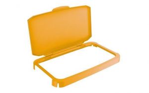 Výklopné víko k odpadkovému koši 60 l "DURABIN", žlutá, plast, DURABLE 1800500030