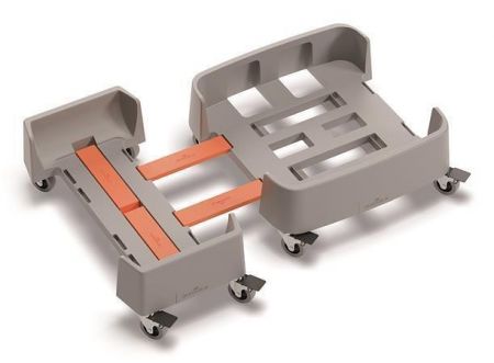 Vozík pro odpadkový koš DURABIN 60 L, grafitová, rPP, DURABLE 334037