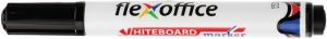 Popisovač na bílou tabuli "WB03", černá, 2,5 mm, kuželový hrot, FLEXOFFICE