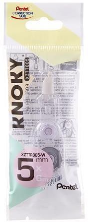 Náhradní náplň do korekčního rolleru "Knoky", 5 mm x 6 m, PENTEL