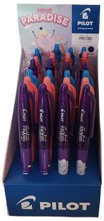 Roller "Frixion Ball Fancy"+ "Frixion Clicker Fancy", displej/24 ks, mix barev, 0,35 mm, P