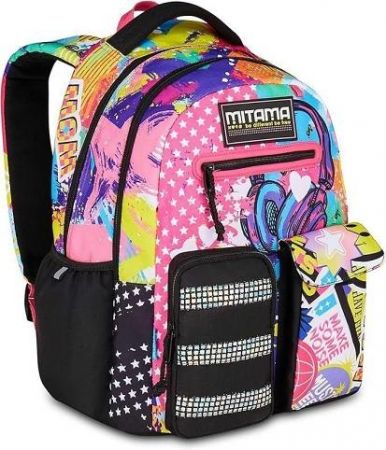 Školní batoh "New Plus", music sticker, MITAMA 64739