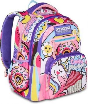 Školní batoh "New Plus", daisy pop, MITAMA 64738
