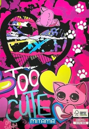 Sešit "Fantasy colours", A4+, linkovaný, 52+2 listů, Daisy Pop, MITAMA 62163-90036