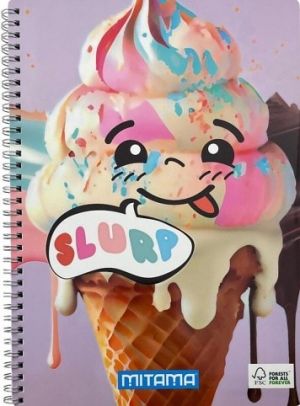 Spirálový sešit "Fantasy colours", A4+, linkovaný, 60 listů, city, MITAMA 62620-90073