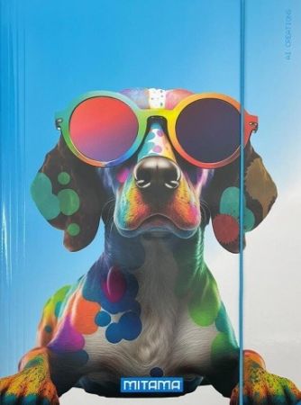 Desky s gumičkou "Animal", pes, MITAMA 62730-90084