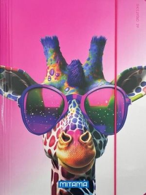 Desky s gumičkou "Animal", žirafa, MITAMA 62730-90085