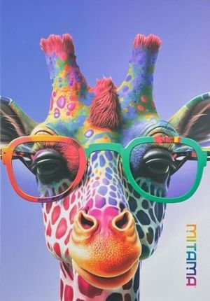 Sešit "Animal", A4+, linkovaný, 40+2 listů, žirafa, MITAMA 62733-90103
