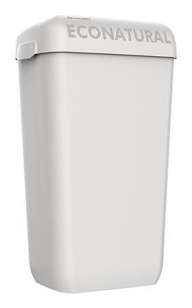 Odpadkový koš "EcoNatural Flow", bílá, nástěnný, 55,8 x 34,5 x 23 cm, 23 l, LUCART 892517