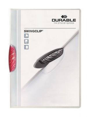 Desky s rychlovazačem "Swingclip 30", růžová, s klipem, A4, DURABLE 226035