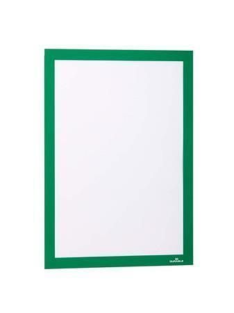 Prezentační rám "DURAFRAME", zelená, A4, samolepicí, DURABLE 487205