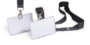 Jmenovka s klipem "CLICK FOLD", transparentní, 54 x 90 mm, DURABLE 821719