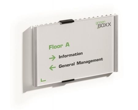 Informační tabulka "INFO SIGN", stříbrná, 210 x 148,5 mm, DURABLE 480523