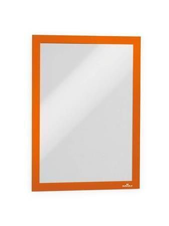 Prezentační rám "DURAFRAME", oranžová, A4, samolepicí, DURABLE 487209