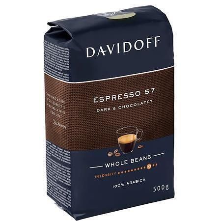 Káva "Espresso 57", pražená, zrnková, 500 g, DAVIDOFF 491538