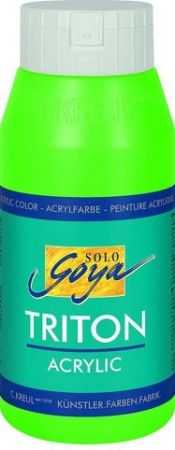 Akrylová barva "TRITON SOLO GOYA", svítící zelená, 750 ml, KREUL