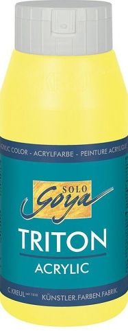 Akrylová barva "TRITON SOLO GOYA", svítící žlutá, 750 ml, KREUL