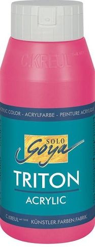 Akrylová barva "TRITON SOLO GOYA", svítící růžová, 750 ml, KREUL