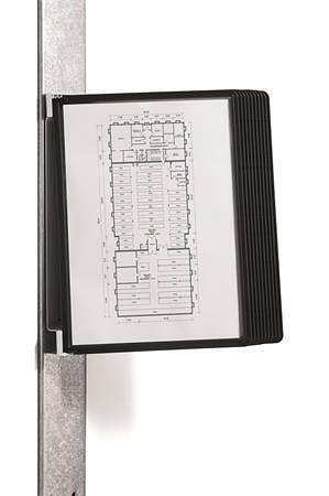 Prezentační kapsa "VARIO® 10 MAGNETIC", černá, magnetická, nástěnná, 10 kapes, DURABLE