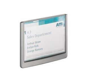 Informační tabulka "CLICK SIGN", šedá, 149x105,5 mm, DURABLE