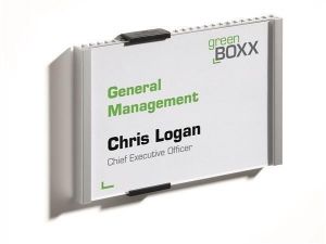 Informační tabulka "INFO SIGN", stříbrná, 149x105,5 mm, DURABLE