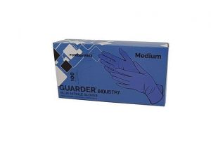 Ochranné rukavice, modrá, jednorázové, nitrilové, vel. M, 100 ks, nepudrované, 1022M