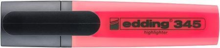 Zvýrazňovač "345", červená, 2-5 mm, EDDING 4-345002