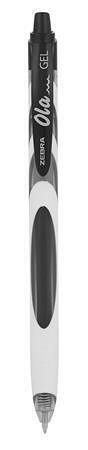 Gelové pero "Ola", černá, 0,38 mm, stiskací, ZEBRA 81911