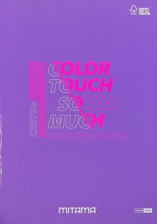 Sešit "Color Touch", A4+, čtverečkovaný, 52+2 listů, fialová, MITAMA 62173-90140