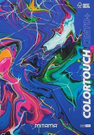 Sešit "Color Touch", A4+, čtverečkovaný, 52+2 listů, modrá mramorová, MITAMA 62173-90142