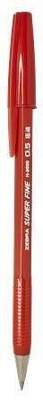 E20663 Kuličkové pero "H-8000", červená, 0,21 mm, s víčkem, ZEBRA