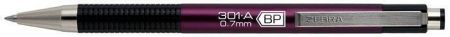 Kuličkové pero "F301", modrá, 0,24 mm, stiskací mechanismus, tmavě vínové tělo, ZEBR