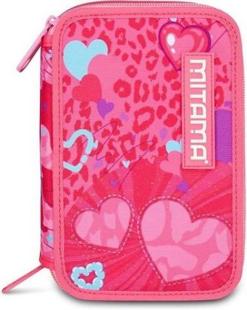 Penál plný "Triplo", srdce, MITAMA 64868