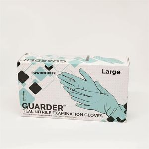 Ochranné rukavice, tyrkysová, jednorázové, nitrilové, 3,4 g, vel. S, 100 ks, nepudrované, 