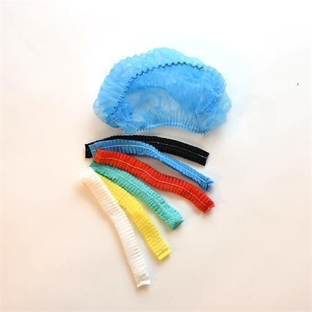 Síťka na vlasy, zelená, s gumičkou, jednorázová, 100 ks/balení, 1103Z