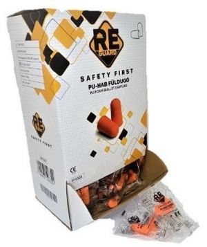 Špunty do uší, oranžová, PU pěna, 200 párů, SF0322