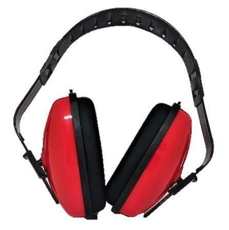 Chrániče sluchu mušlové, červená, nastavitelné, SF0351